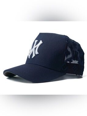 New York Yankees Prevail Los Angeles NY Navy Snapback Cap Hat Mesh Trucker
